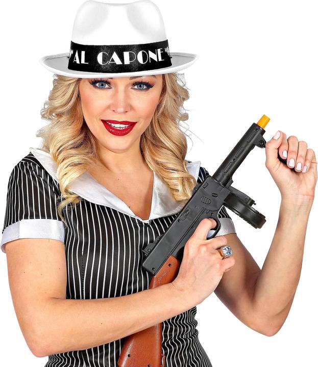 Image du produit Widmann Chapeau blanc de gangster Al Capone en feutre