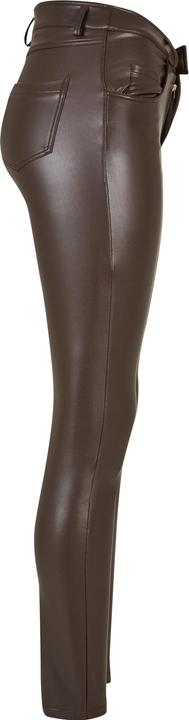 Produktbild Urban Classics Ladies Mid Waist Synthetic Leather Pants (27)