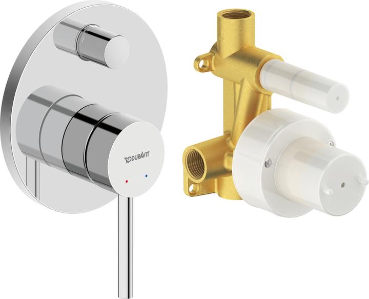 Produktbild Duravit Circle Einhebelmischer Set, Unterputz, Verbraucher 2, Chrom, CE4210008010