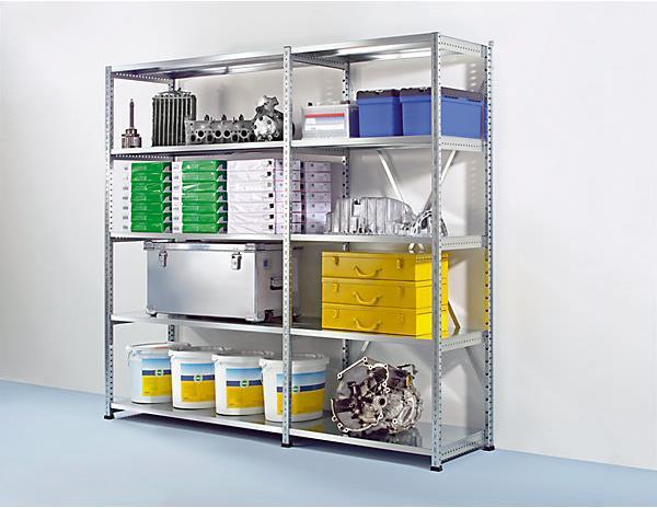 Immagine prodotto Scholz Scaffalatura industriale e di stoccaggio senza bulloni, altezza 2280 mm, 6 ripiani