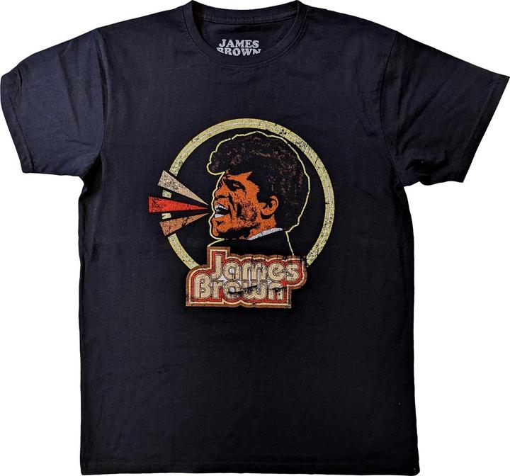 Actual product image James Brown Unisex Adult Circle Cotton Logo T-Shirt (M)