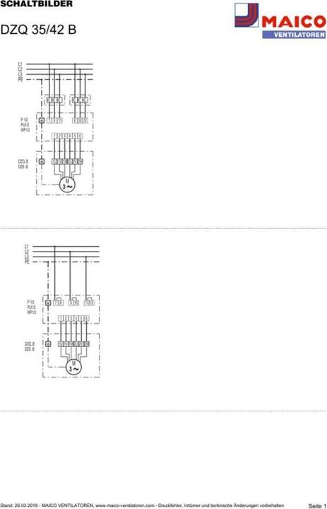 Actual product image Maico MAI DZQ35/42B Axial wall fan INenn 0.4A/1.6A 400V