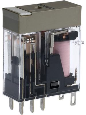 Actual product image Omron Industrial Automation Industrial relay G2RS 2 changeover contacts DC 24V 5A Plug-in connection terminal