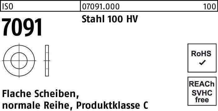 Produktbild Unterlegscheibe ISO 7091 20 Stahl 100 HV