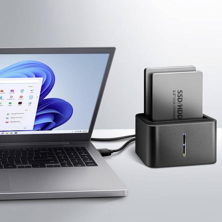 Immagine prodotto Axagon ADSA-D25 unità di archiviazione docking station USB 3.2 Gen 1 (3.1 Gen 1) Tipo micro-B Nero (2.5")