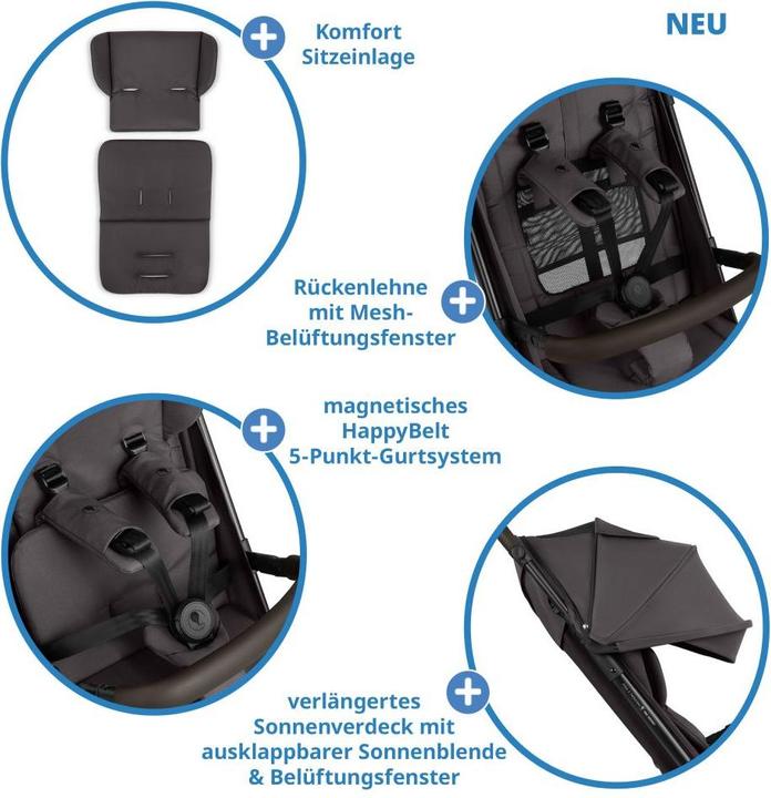 Produktbild ABC Design Ping 3 Trekking Buggy - Reisebuggy ab 6 Monaten bis 22 kg