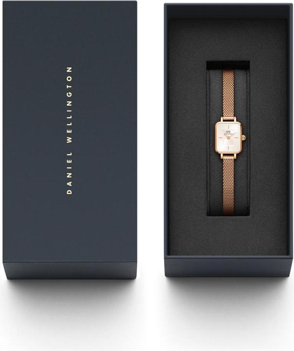 Actual product image Daniel Wellington Quadro Mini Melrose Champagne Rose Gold (Analogue wristwatch, 154 mm)