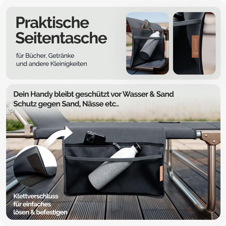 Actual product image Casaria Sun lounger (190 cm)