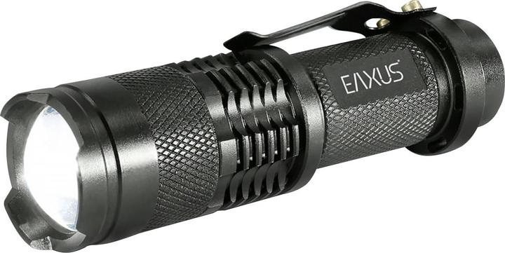 Eaxus Glow-X LED Mini-Taschenlampe mit Gürtelclip batteriebetrieben 300 lm 40 g (9 cm, 300 lm)
