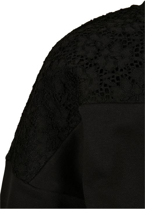 Produktbild Urban Classics Ladies Short Oversized Lace Inset Crew (L)
