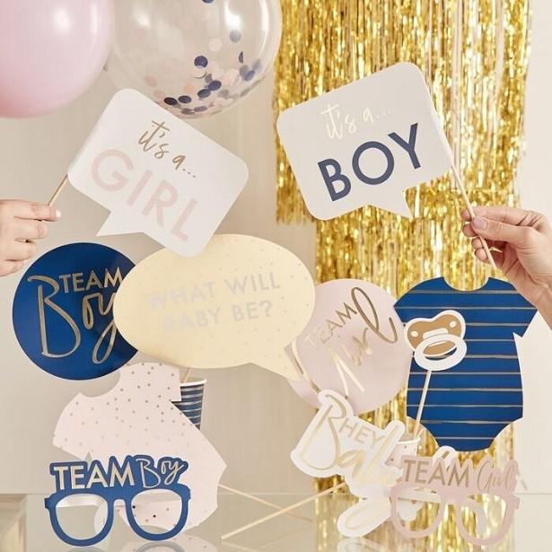 Immagine prodotto Ginger Ray Accessori per photobooth Rivelazione di genere