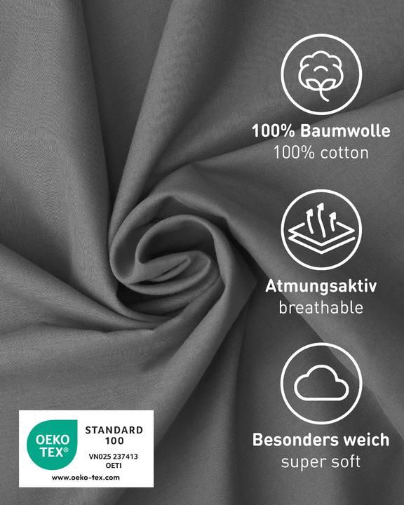 Image du produit Fit-Flip Hüttenschlafsack Baumwolle ultraleicht mit Kissenfach 90x220cm (220 cm)
