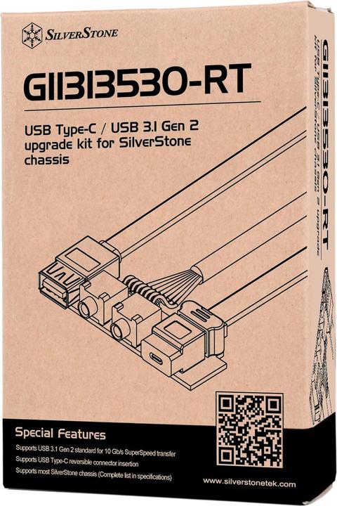 Actual product image Silverstone SST-G11313530-RT - USB Type C, USB3.1 Gen.2 Upgrade kit for chassis (0.81 m, USB 3.1, USB 3.0)
