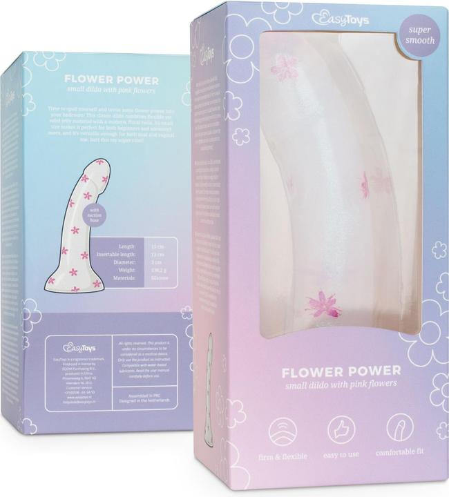 Immagine prodotto Easytoys - Flower Power - Piccolo dildo con fiori rosa
