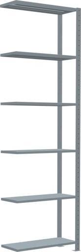 Stecksystem Anbauregal MULTIplus250 mit Kreuzstrebe