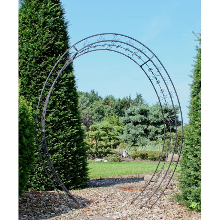 Actual product image Garden Pleasure Trellis LAMOS metal black oval 200.0 x 220.0 cm (38 cm, 200 cm)