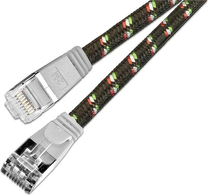 Image du produit Wirewin Câble réseau avec gaine en nylon (STP, CAT6, 1 m)