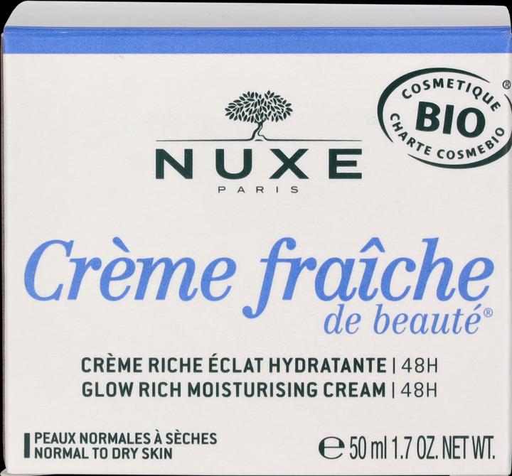 Actual product image Nuxe Creme Fraiche De Beauté Riche Hydratant BIO 50 ml (50 ml, Day cream)