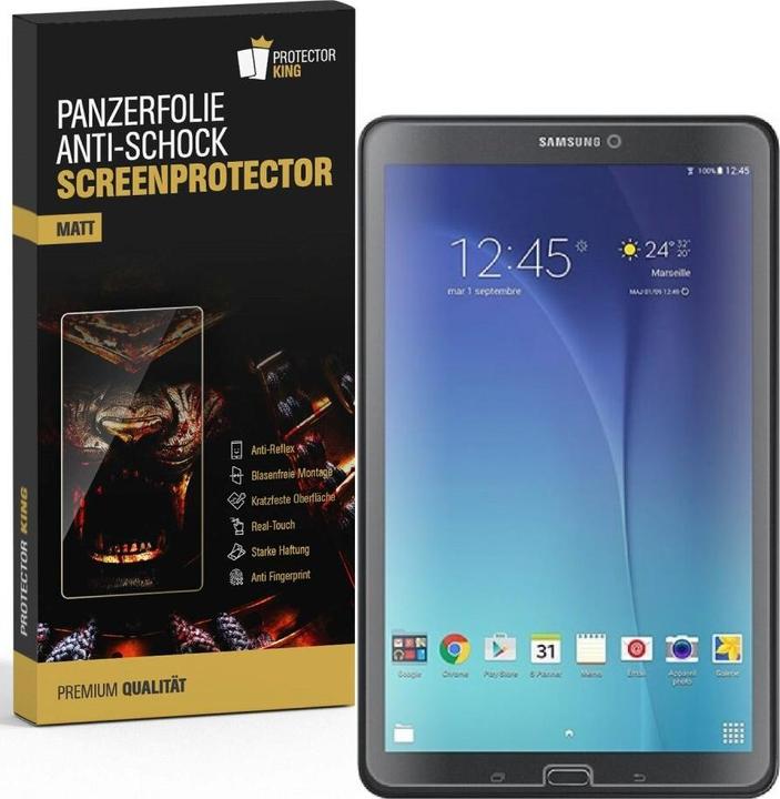 Produktbild Protectorking 4x Panzerfolie Anti-Shock matt entspiegelt (4 Stück, Galaxy Tab E 9.6)