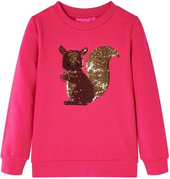 VidaXL Kinder-Sweatshirt Knallrosa 104,Material: 95 % Baumwolle. 5 (104)