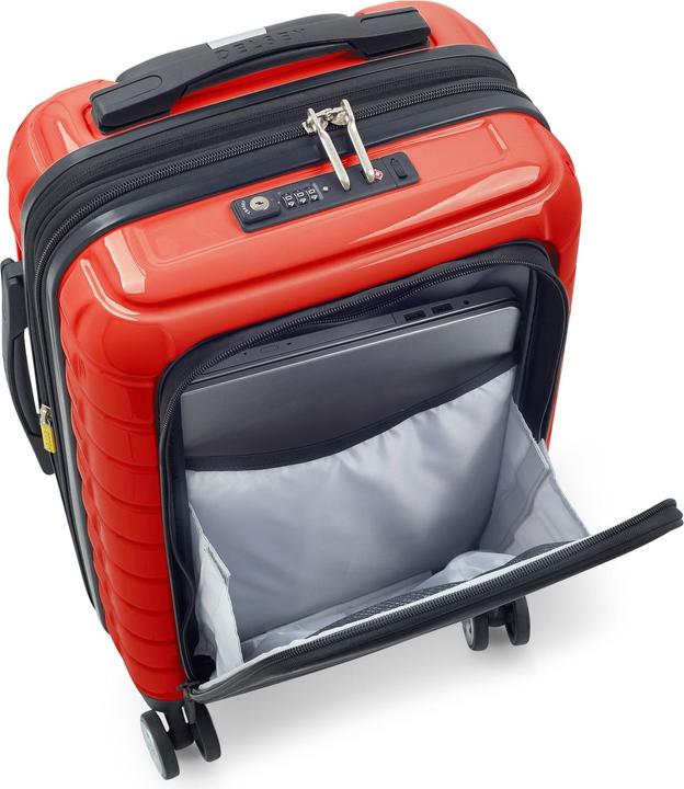 Immagine prodotto Delsey Shadow 5.0 trolley da cabina a 4 ruote 55 cm scomparto per laptop con piega di espansione (41 l, Bagaglio a mano (fino a 50 litri))