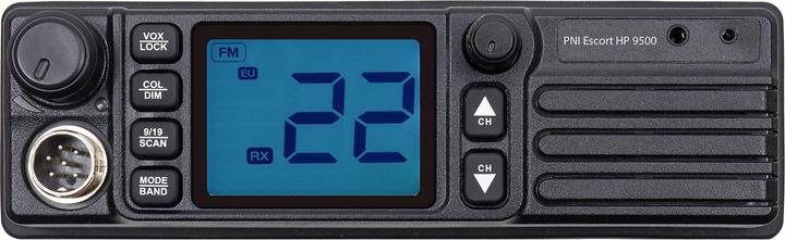 Actual product image PNI CB radio Escort HP 9500 Multistandard, front loudspeaker, ASQ, VOX, Scan, 4W, AM-FM, power