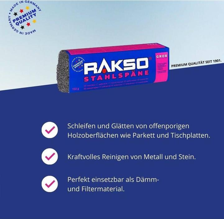 Actual product image Rakso Steel chips coarse à 150g (1 pcs.)