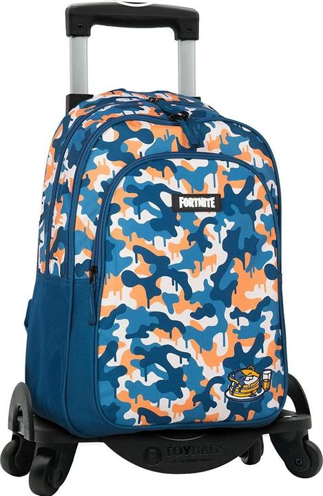 Fortnite School Rucksack with Wheels Blue 42 x 32 x 20 cm Camouflage