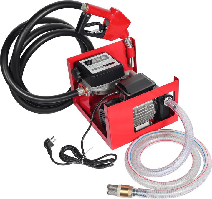 Produktbild Wiltec Heizöl- und Dieselpumpe 230V/750W 80l/min selbstansaugend Pumpe Pistole