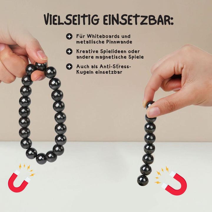 Image du produit Hermex Magnetkugeln 1.3cm Antistress-Magnete Whiteboard Magnete Spielkugeln (20 x)