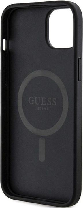 Produktbild Guess GUHMP14SG4GFRK iPhone 14 / 15 / 13 6.1" czarny/black hardcase 4G Collection Leather Metal Logo (Apple iPhone 14, Apple iPhone 15, Apple iPhone 13)