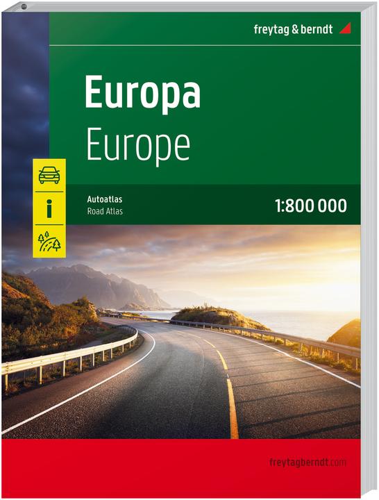Immagine prodotto Europa, atlante automobilistico 1:800.000, freytag & berndt