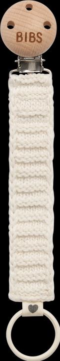 Bibs Sucette Clip Knitted Ivory (1 x, dès la naissance)