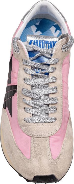Immagine prodotto Golden Goose sneakers running marathon in suede and nylon color pink, gold and silver (42)