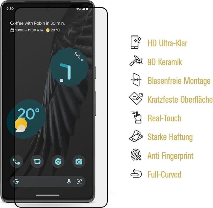 Produktbild Protectorking 3x Ceramic-Glass Full Cover HD Klar (3 Stück, Google Pixel 6)