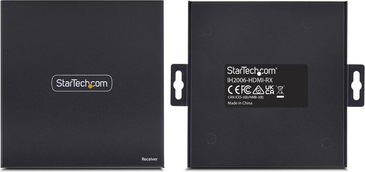 Produktbild StarTech .com IH2006-HDMI-RX, Receiver, Kabelgebunden, 3840 x 2160 Pixel, 60 Hz, Schwarz, Metall