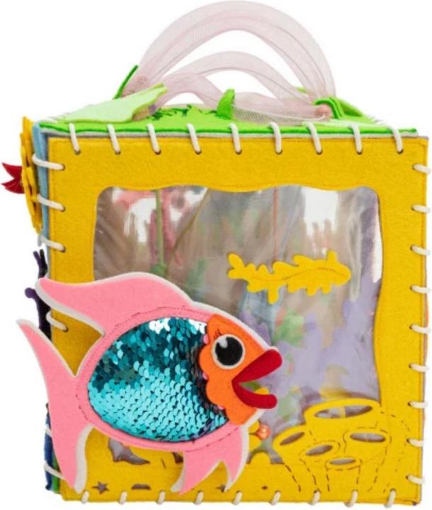 Produktbild Montessori MOTORIKWÜRFEL - WEICHES BUCH - Sensory Board - Wunderwürfel Aquarium - Montessor® - Spass am Lernen