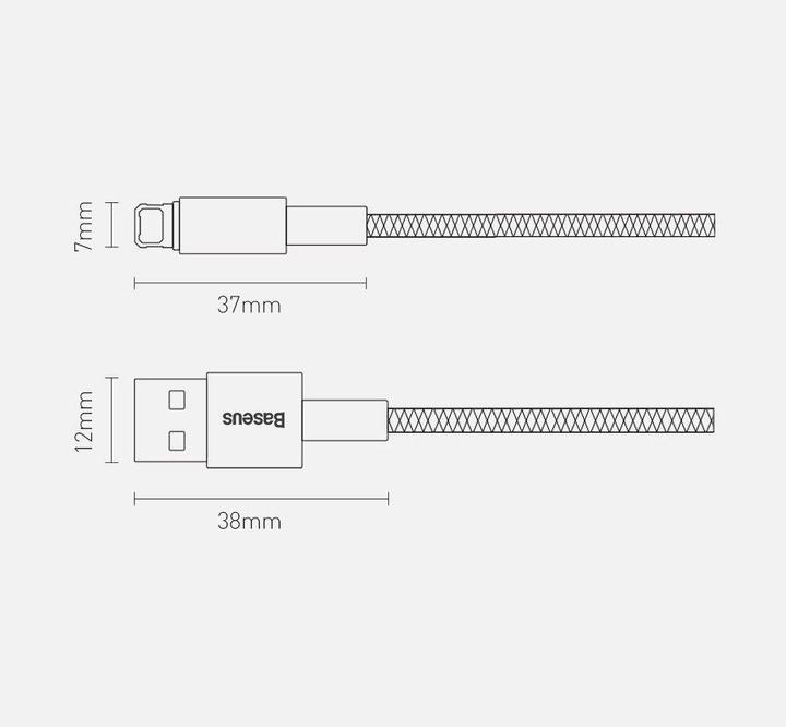 Actual product image Baseus Tungsten Gold Series (1 m, USB 3.0)