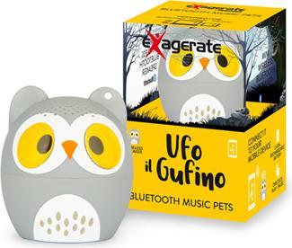 Actual product image Hamlet XBTPET-OWL Portable Mono Speaker Grey, White, Yellow 4 W (4 h, Rechargeable battery operated)
