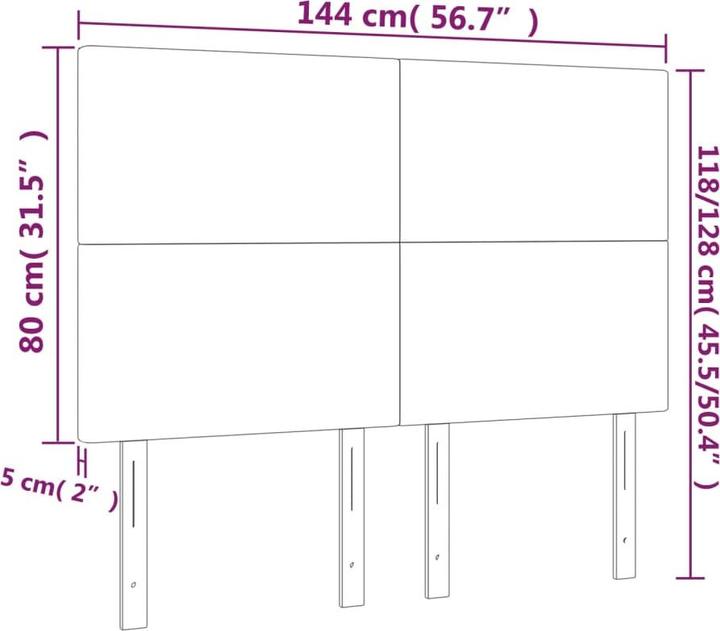 Produktbild VidaXL Loretta (144 x 5 x 128 cm)
