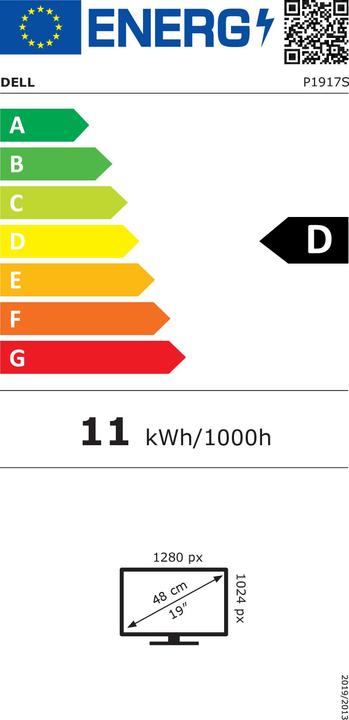 Energie-Label Dell P1917s (1280 x 1024 Pixel, 19")