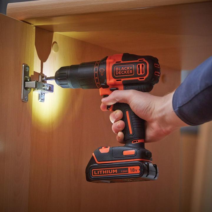 Actual product image Black & Decker Cordless screwdriver drill (Rechargeable battery operated)