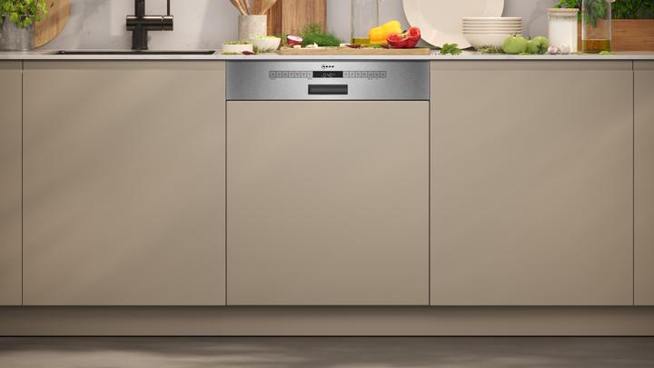 Image du produit Neff N 50, Lave-vaisselle intégrable, 60 cm, Acier brossé, S145EAS16E