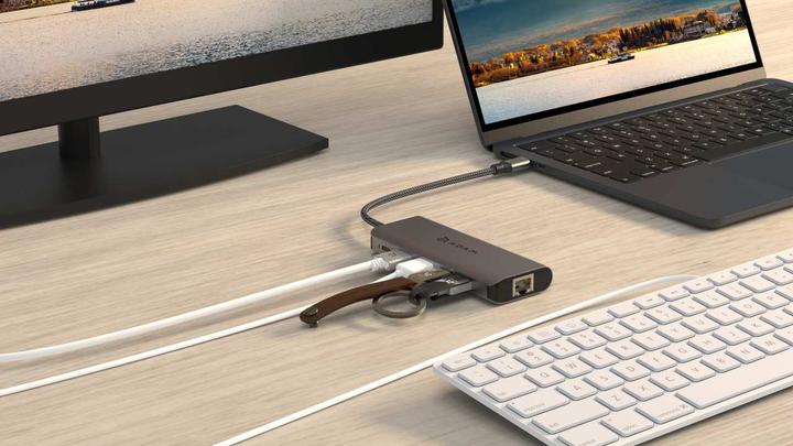 Produktbild Adam Elements CASA HUB A01s | Grau | USB-C 4K 6-in-1 Hub (USB-C)
