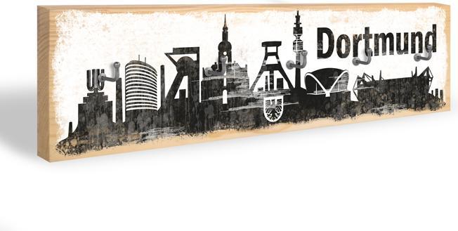 Immagine prodotto Trenddeko Dortmund Skyline + 5 ganci (40 x 10 cm)