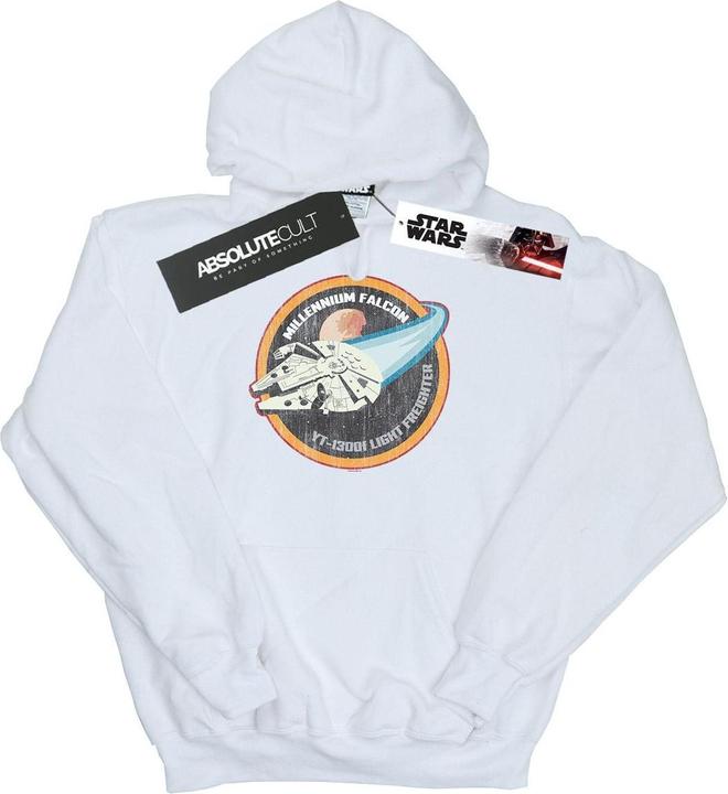 Immagine prodotto Star Wars Millennium Falcon Badge Felpa con Cappuccio Uomo (S)
