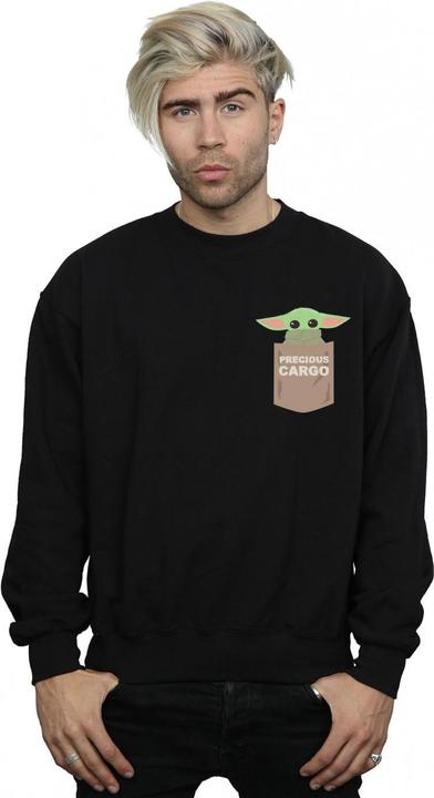 Immagine prodotto Star Wars The Mandalorian The Child Cargo Pocket Felpa Uomo (XXL)
