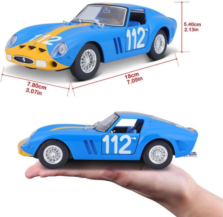 Immagine prodotto Bburago Ferrari R&P 250 GTO Racing 1/24 blu