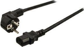 Produktbild RND Electronics AC-Netzkabel, Schutzkontaktstecker Typ F (CEE 7/4) - IEC 60320 C13, 10m, Schwarz (10 m)