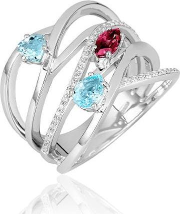 Immagine prodotto Breuning ANELLO - ED.TOP.HELL/E.ROSA TURMALINE/Brill. 0,21 Ct. H/si (58, 585/14 K Oro)